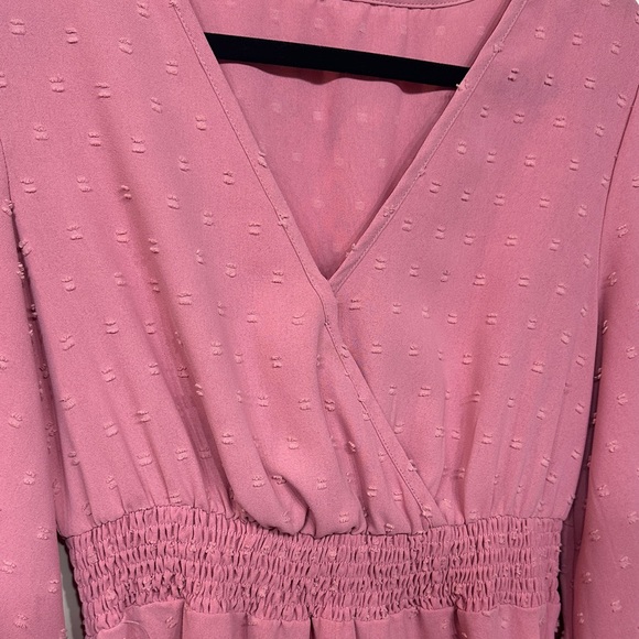 Pink Western Ruffle Mini Dress - Picture 3 of 6